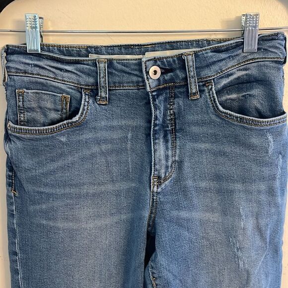 Pilcro and the Letterpress High-Rise Flare w/ raw hem - Picture 2 of 8